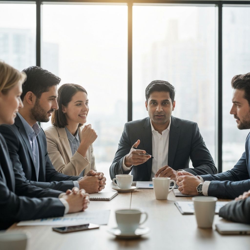 Reunión de trabajo profesional